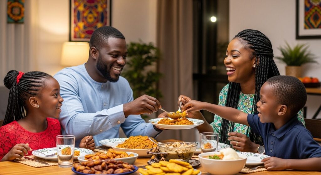 a happy nigeria family